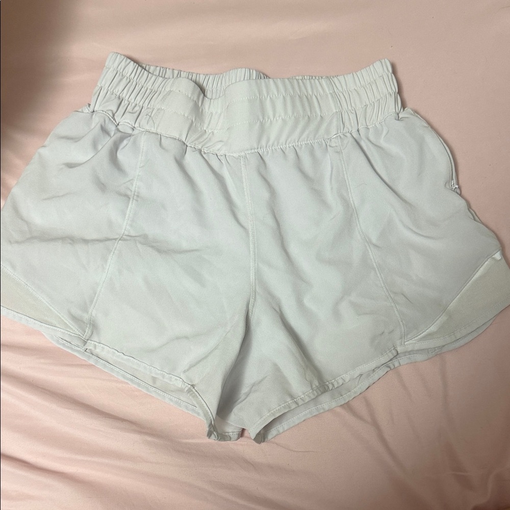 Lululemon Athletica White Athletic Shorts